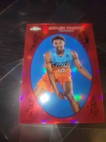 2021-2022 Topps Chrome OTE Jaylen Martin Red /5 #69TB-14 - Picture 4 of 8