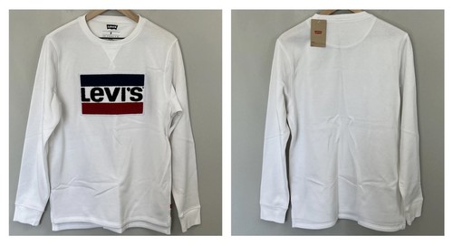 LEVI'S White Sweatshirt Long Sleeve 