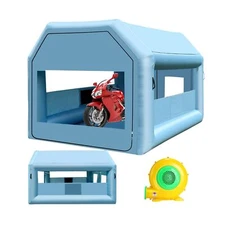 LVAOSTT Inflatable Paint Booth 10x8.3x8.3FT Portable Inflatable Spray Booth T...