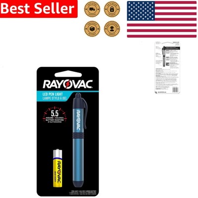 Compact LED Pen Light, 3 Lumen Flashlight, Durable Aluminum Pocket Clip, AAA
