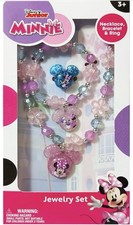 LUV HER Disney Minnie Girls Jewelry Set - Dress up Toy Box Sets NEW