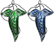 Spille Con Foglie D'Elfo Medievali, Vintage in Resina - Spille Personalizzate pe