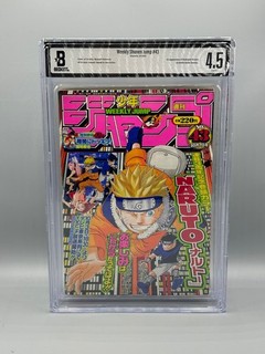 Weekly Shonen Jump 2002 #43 Naruto 1st App Itachi Uchiha Kisame BGS 4.5