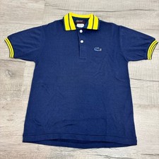 Vintage 60s/70s Izod Lacoste Youth Large Navy Blue Golf Polo Shirt Shirt Sleeve