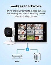 Tp-Link Tapo 1080P Indoor Security Camera For Baby Monitor, Dog Camera W/Motion