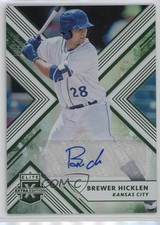 2018 Panini Elite Extra Edition Emerald Auto 3/25 Brewer Hicklen #156 Auto s3g