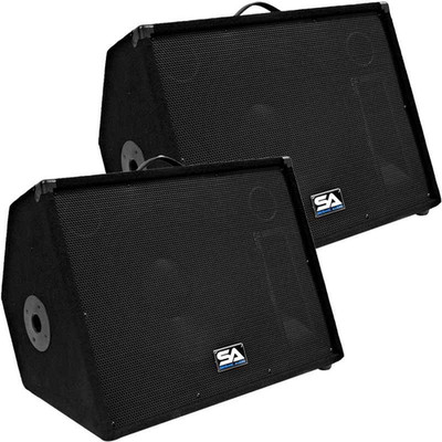 Seismic Audio 15'' Passive Floor Monitor Wedge PA Speaker Pair SA-15M.3