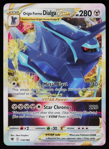 Origin Forme Dialga VSTAR 114/189 Astral Radiance Holo NM/M Pokemon Graphics