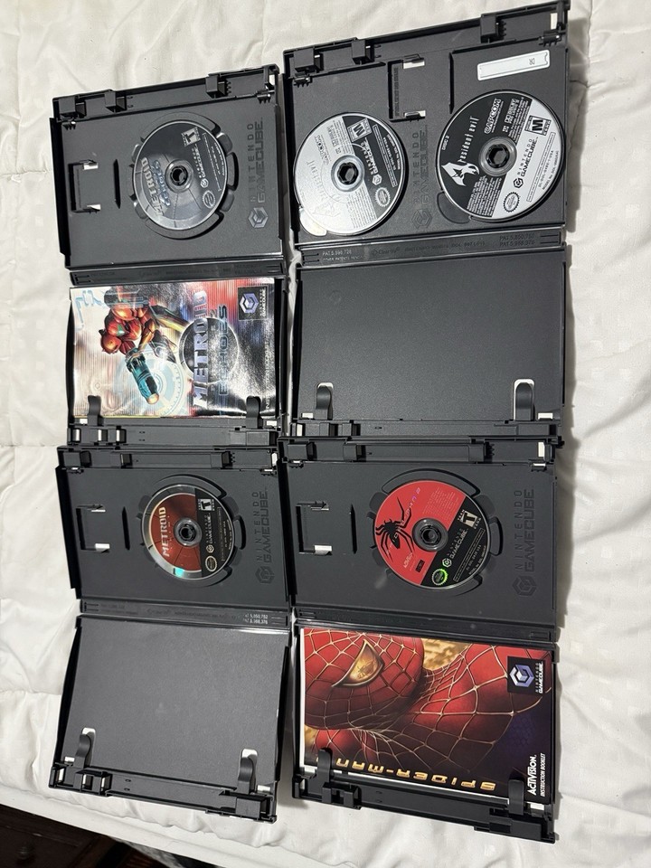 Nintendo GameCube Console Purple Indigo Bundle w/ 2 Controllers, Games+ ...