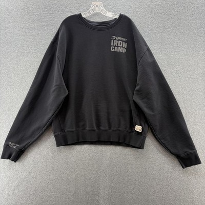 GASP Industries Sweatshirt Men 3XL Black Iron Camp Graphic Gym Training Pullover