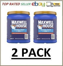 2 PACK - Maxwell House Original Roast Ground Coffee 43.1 oz (Total 86.2 oz) 9.92 per pound