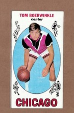 Topps 1969-70 Tom Boerwinkle Chicago Bulls #7 NBA Basketball Card Rookie. rookie card picture