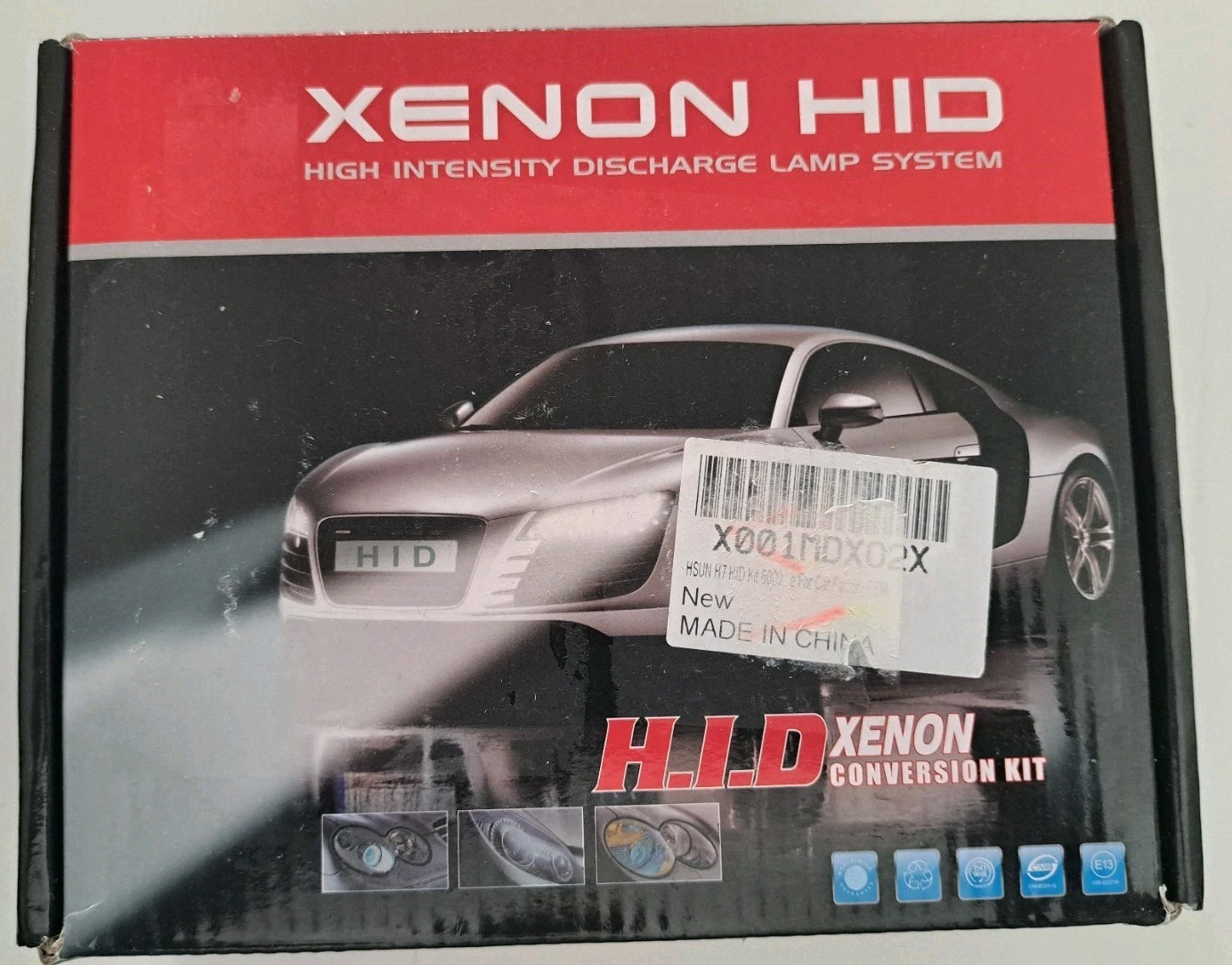 H7 HID Kit 6000K Xenon White Conversion Headlight Bulb With Reliable Ballast