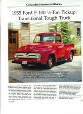1955 Ford F-100 12 Ton Pickup 4 Pg Review