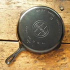 Vintage GRISWOLD Cast Iron SKILLET Frying Pan # 8 LARGE BLOCK LOGO - Ironspoon
