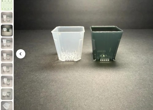 r Mini Self-Watering Pot – 2" Square Tall Planter | Semi-Hydro Pot | LECA / Pon 