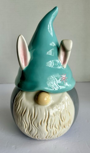 Ostern Wichtel türkis & grau Keks-/Snackdose Dekor von Arlington Designs 11 Zoll