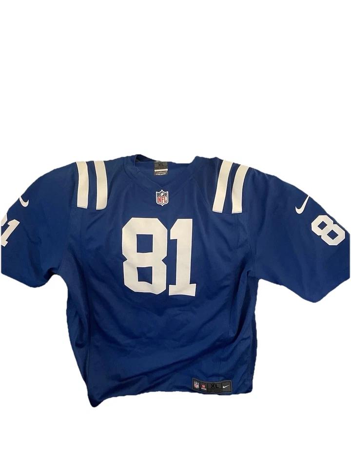 Camiseta de los Indianapolis Colts Andre Johnson #81 Nike On Firld talla XL Foto 2 de 4