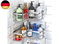 Duschablage Ohne Bohren 2 StüCk - Duschregal Ecke Mit Haken, Duschablage