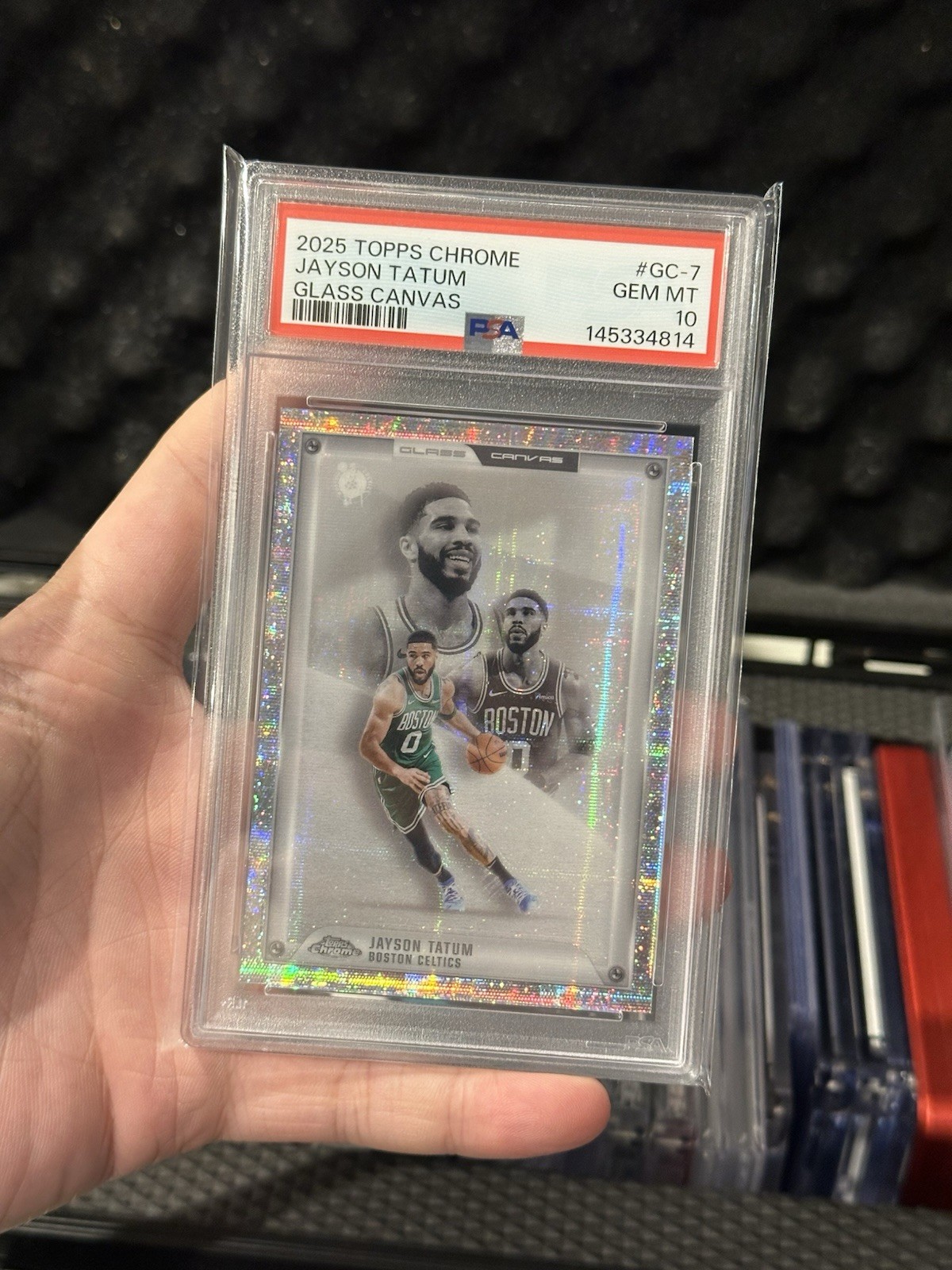 2025 Topps Chrome Jayson Tatum Glass Canvas GC-7 PSA 10 Boston Celtics