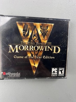 The Elder Scrolls III: Morrowind - Game of the Year Edition (PC, 2003) 4 Discs