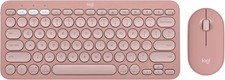 Logitech Pebble 2 Wireless Mouse Keyboard Combo, Tonal Rose 920-012199