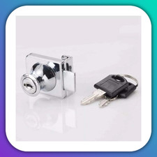 1-10PCS Hardware Glass Door Lock Lockset Cabinet Door Lock Cabinet Display Lock
