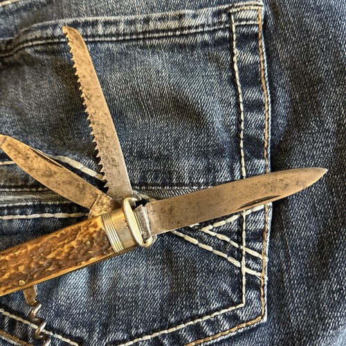 A. Wingen Jr. Solingen Germany Rare Shotgun Knife With Lockback Blade, 12-16 Gag - Picture 2 of 22