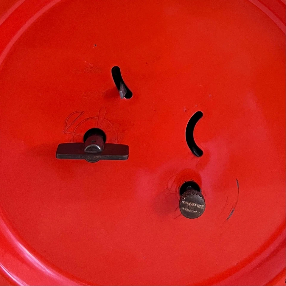 Großer Blessing Wecker / Wandwecker / Gelb Orange / 21cm Durchmesser / Händler - Bild 3 von 4