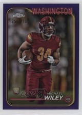 2024 Topps Chrome Rookies Purple Refractor 258/275 Michael Wiley #300 0yx2