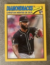 2026 Topps Heritage Baseball Christian Montes De Oca #205 RC Dark Yellow Border