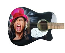 Aerosmith Steven Tyler Signed Hand Airbrushed 12-String Guitar