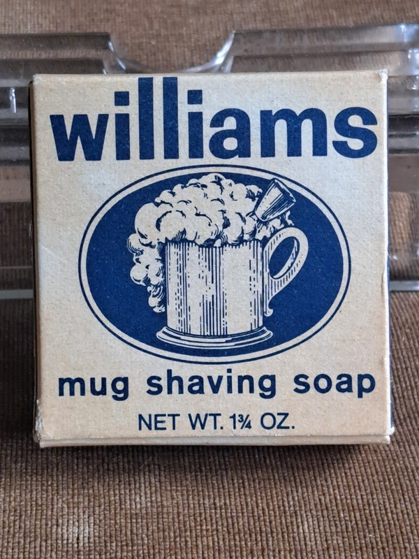 VTG WILLIAMS MUG SHAVING SOAP NOS, NO BAR CODE ON BOX   I