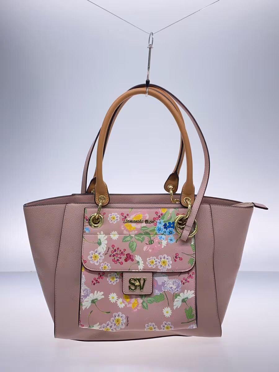 Samantha Vega Solid Pink Tote Bag