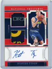 2024-25 Panini National Treasures Asia Dual Tag Patch Auto #RMD-TYS Hunter Tyson