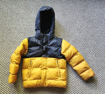 Helly Hansen Jacket Kids Size 6 Youth  Puffy Parka Puffer Coat Yellow 
