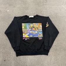 Vintage Paris Art Sweatshirt Crewneck Size Large