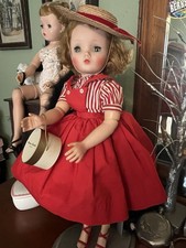 1955 Cissy Doll Red Jumper No Cracks Or Splits
