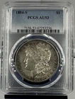 1884  S MORGAN SILVER DOLLAR PCGS AU53