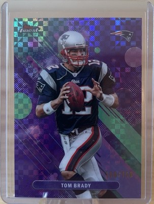 2025 Topps Finest Tom Brady Purple X-Fractor SP #/150 Patriots HOF