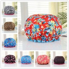 Elastic Bath Hat Waterproof Bathing Shower Cap Women Hair Reusable Cover Salon
