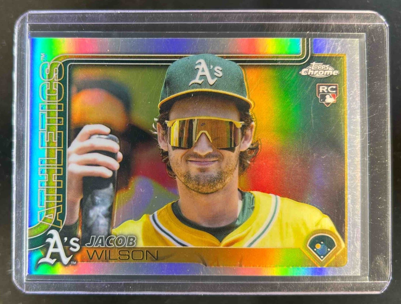 2025 Topps Chrome Update Jacob Wilson Image Variation RC SSP #USC150 Athletics