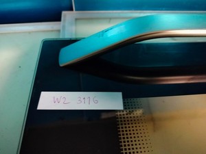 Backofentür Glas Edelstahl mit Griff – Ersatzteil gebraucht (W2 3116)