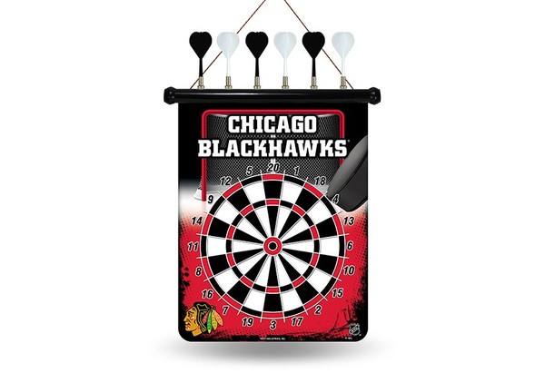 Nhl Dartboard + 6 Pfeile Chicago Blackhawks-image