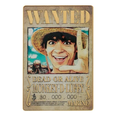 FANATTIK One Piece Metallbarren Luffy Wanted Poster Limited Edition