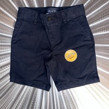 NEW Children s Place Navy Shorts w Adjustable Waist - Size: 4 Uniform