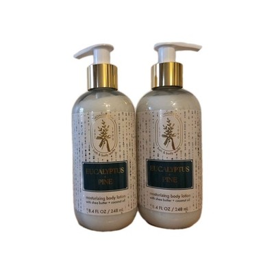 Pack Of 2 Bath & Body Works Eucalyptus + Pine Body Lotion - 8.4 Fl Oz Each!
