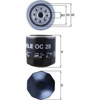 Knecht OC 28 ÖLfilter FüR VW Porsche UAZ 914 Transporter 411 412 412 Patriot