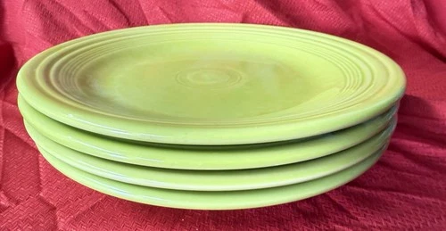 Set 4 Fiesta Lemongrass 10.5” Dinner Plates USA