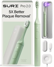 SURI Pro Sonic Electric Toothbrush | Over 4+ Weeks Battery | UV Cleaning Travel